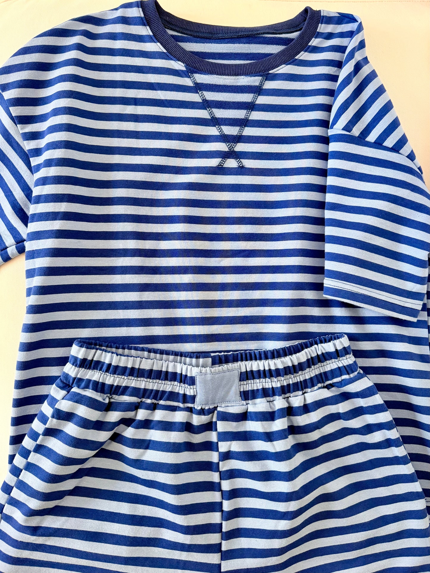 blue bayou striped set