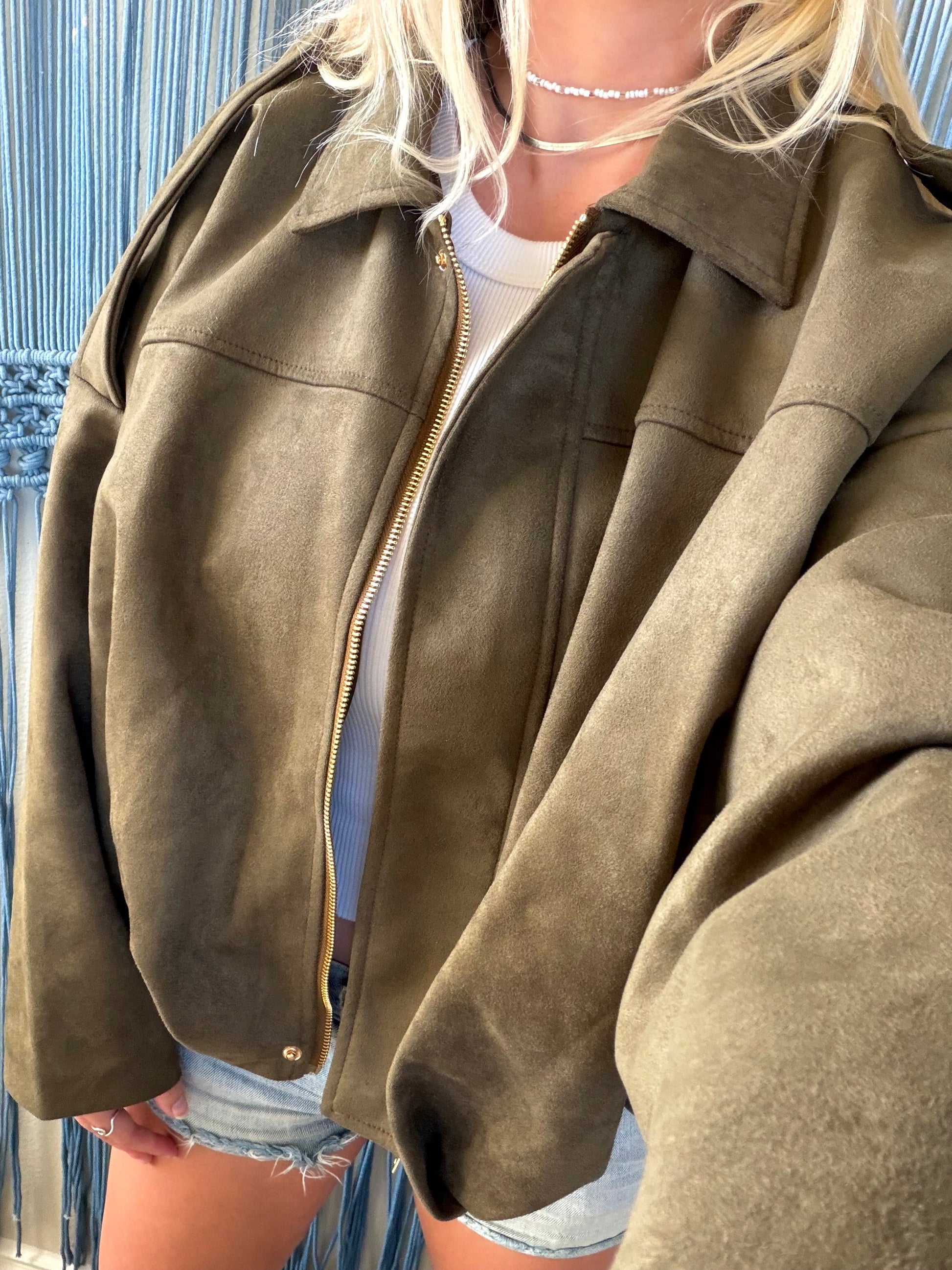 Vintage brown faux suede jacket Size XL Shown on a... - Depop Vintage brown faux suede jacket Size XL Shown on a... - Depop