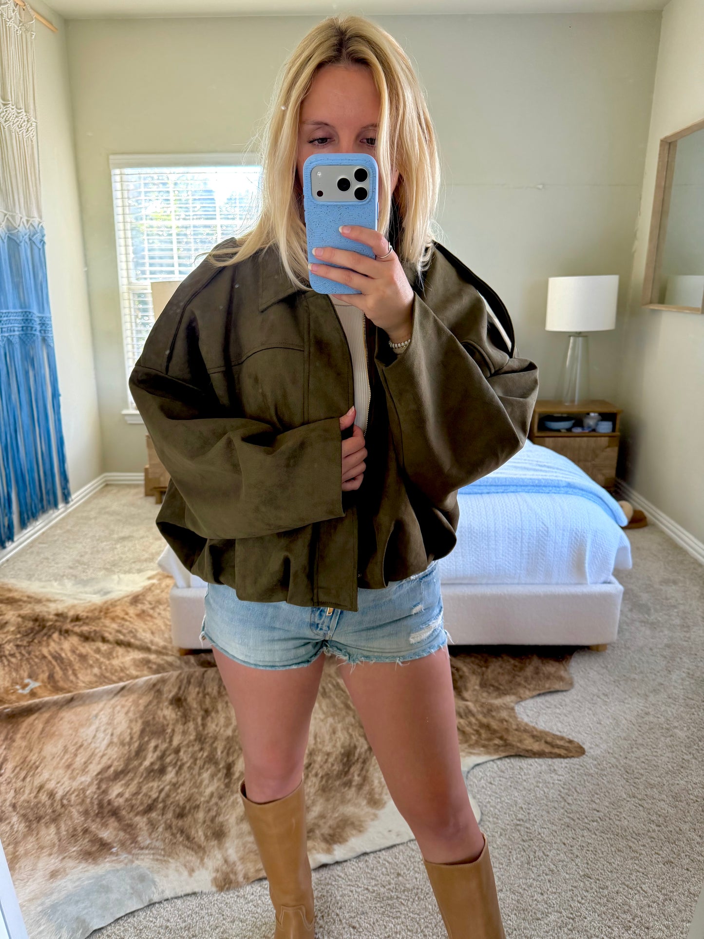 back in the saddle suede jacket