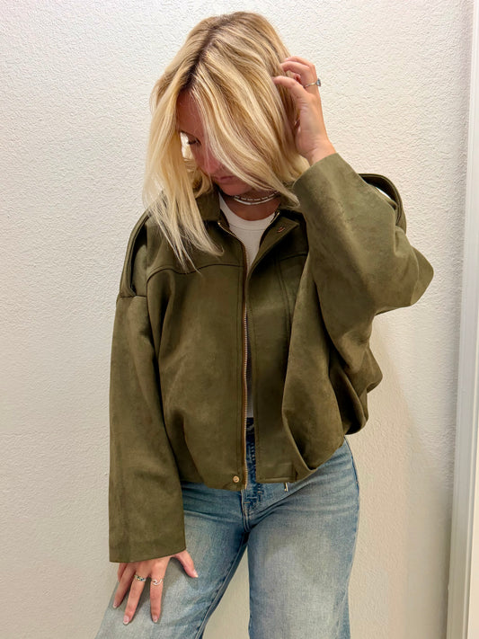 back in the saddle suede jacket