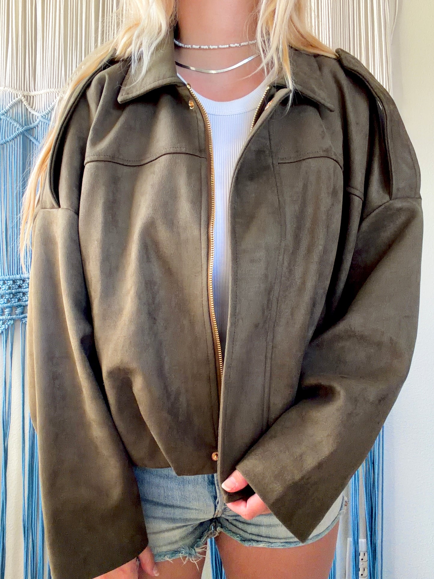 back in the saddle suede jacket