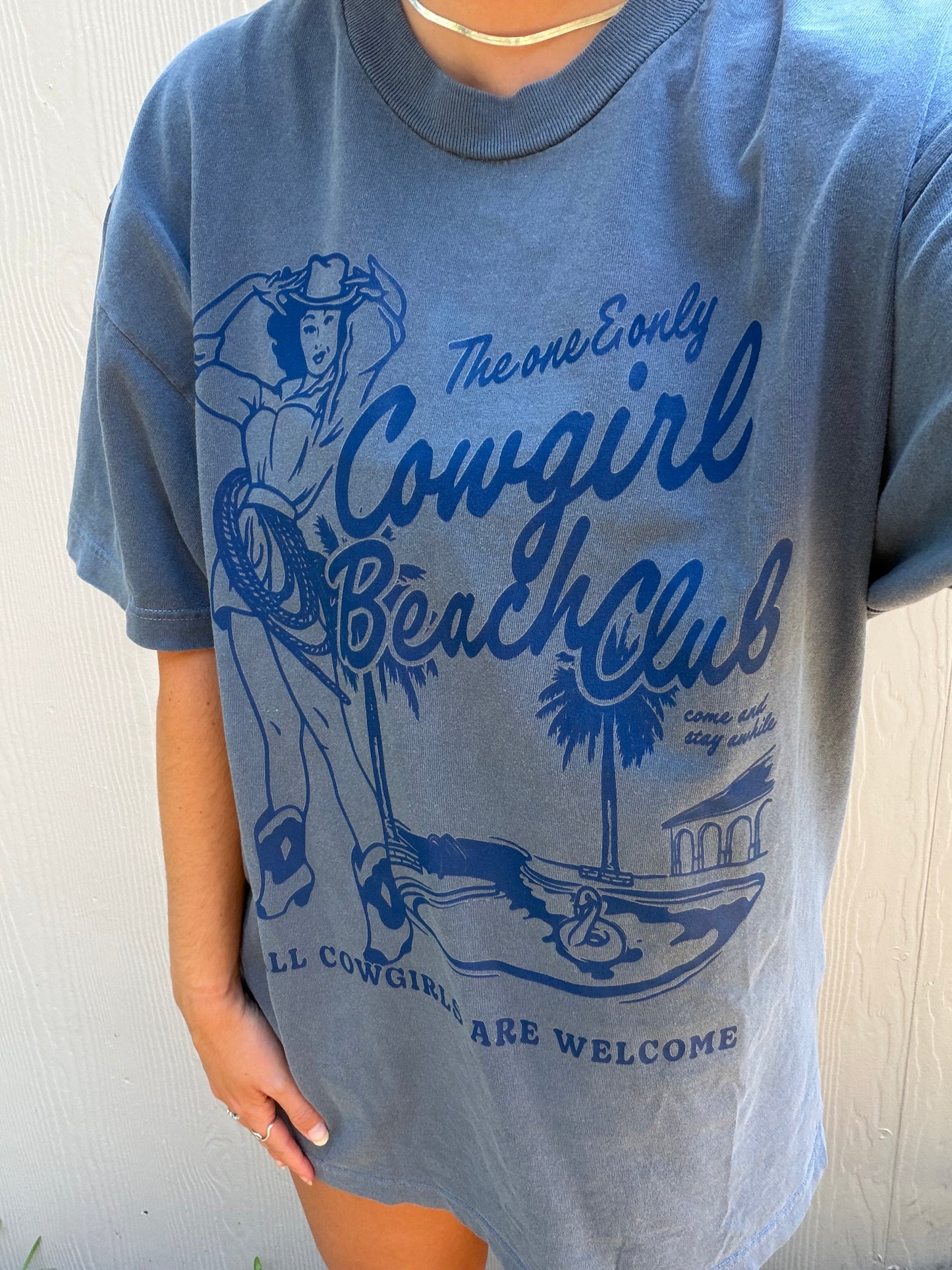 cowgirl beach club tee