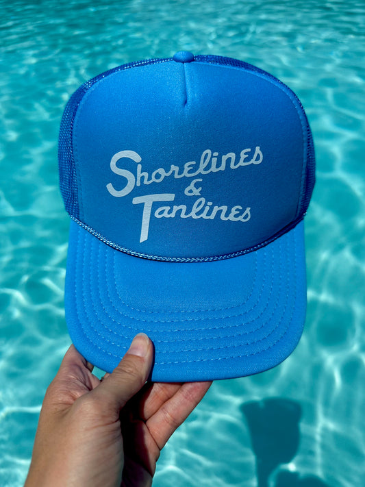 shorelines & tanlines trucker hat