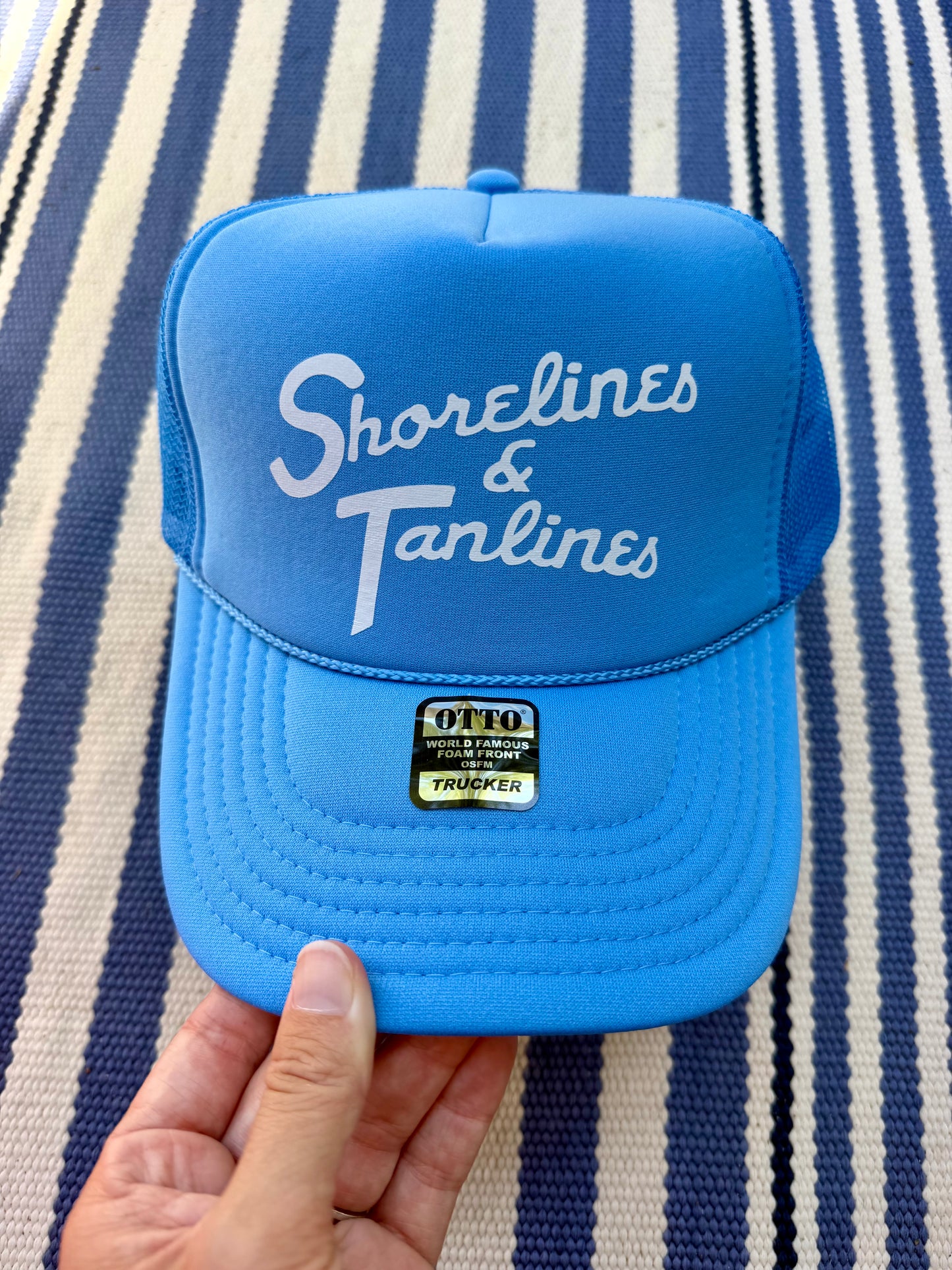 shorelines & tanlines trucker hat