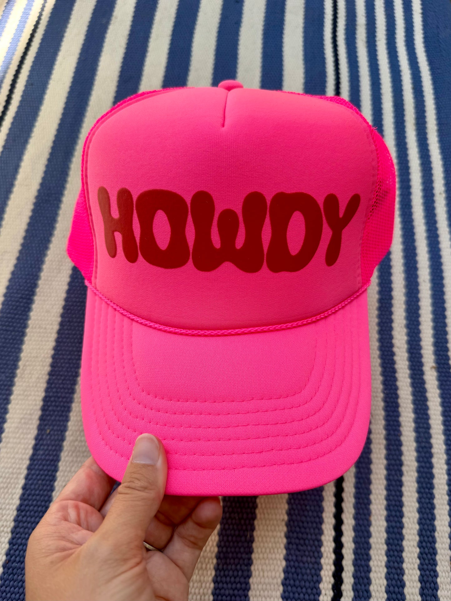 howdy trucker hat