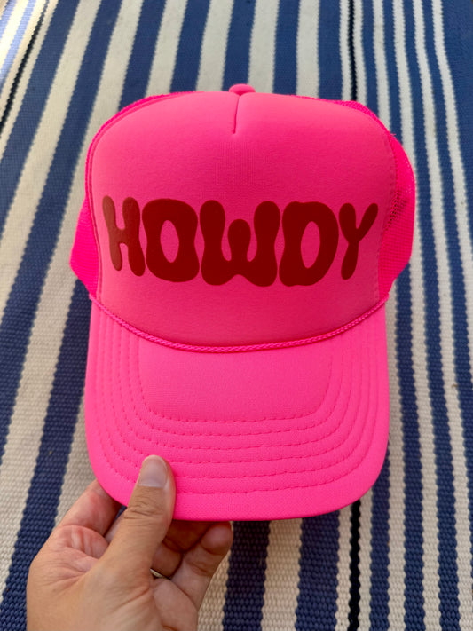 howdy trucker hat